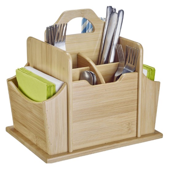 Söögiriistade hoidja, 7 sektsiooni, bambus, "Tapas + Sõbrad" - Westmark