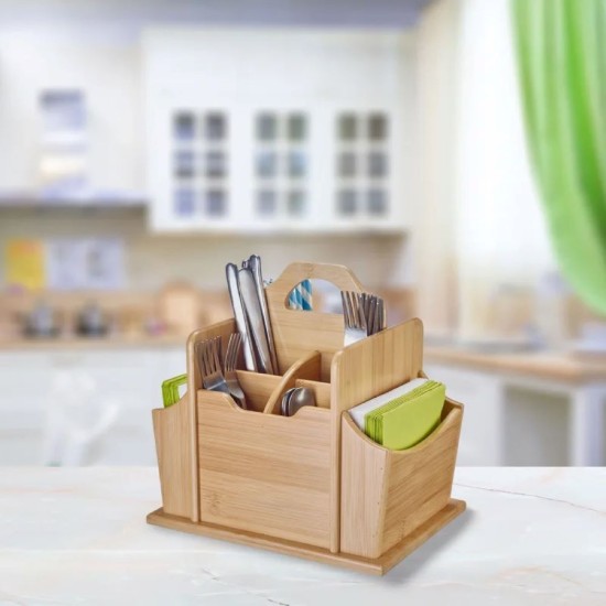 Söögiriistade hoidja, 7 sektsiooni, bambus, "Tapas + Sõbrad" - Westmark