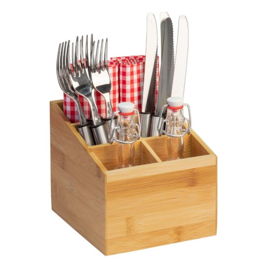 Söögiriistade hoidja, 5 sektsiooni, bambus, "Tapas + Sõbrad" - Westmark