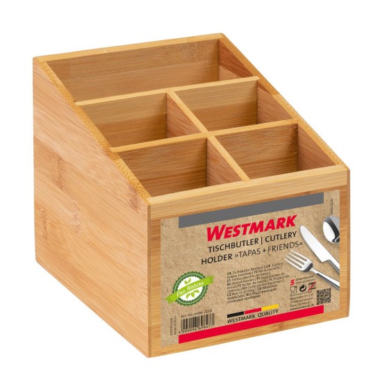 Söögiriistade hoidja, 5 sektsiooni, bambus, "Tapas + Sõbrad" - Westmark