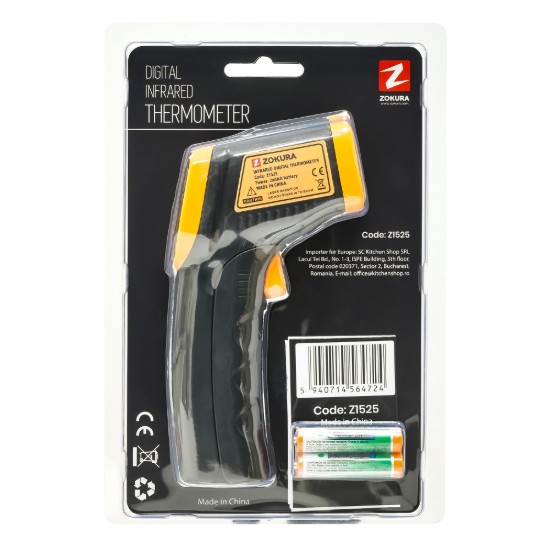 Termômetro infravermelho sem contato - Zokura