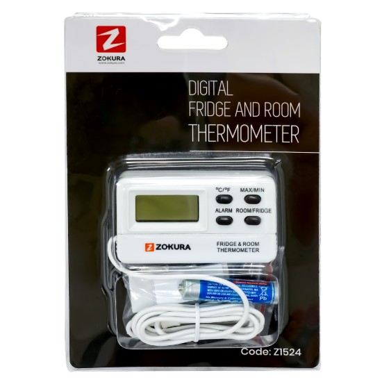 Termômetro digital para geladeira/freezer e uso em ambientes - Zokura