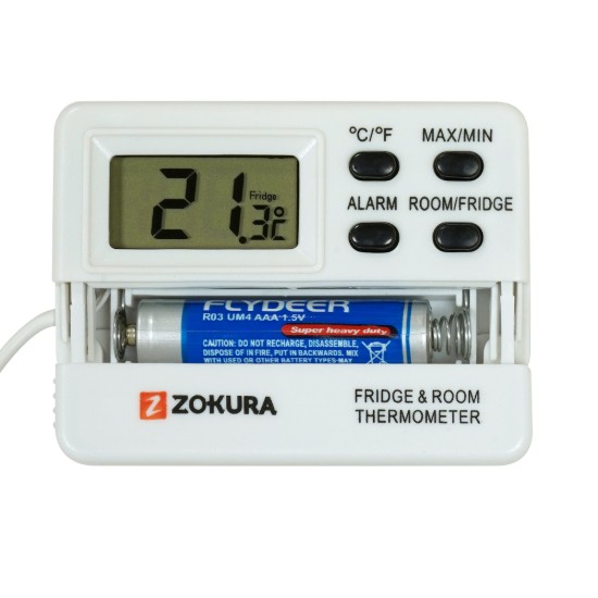 Termômetro digital para geladeira/freezer e uso em ambientes - Zokura