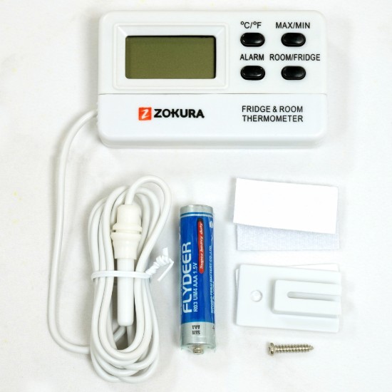 Termômetro digital para geladeira/freezer e uso em ambientes - Zokura