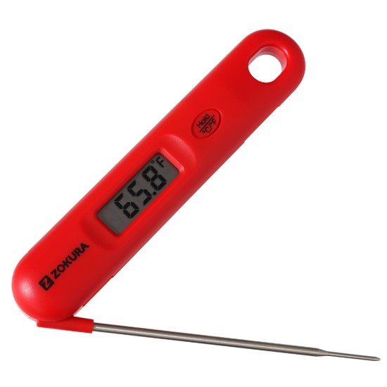 Termômetro digital de cozinha, vermelho - Zokura