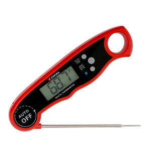Termômetro digital de cozinha com leitura instantânea, vermelho - Zokura