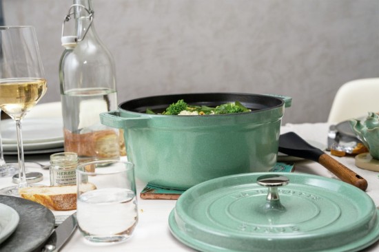 Cocotte keedupott, malmist, 26 cm / 5,2 L, Sage - Staub