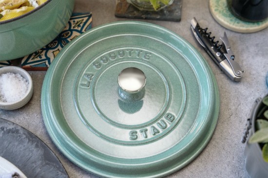 Cocotte keedupott, malmist, 26 cm / 5,2 L, Sage - Staub