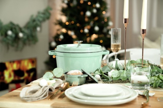 Cocotte keedupott, malmist, 26 cm / 5,2 L, Sage - Staub