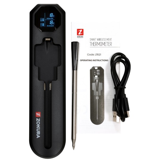 Termômetro inteligente sem fio para carne - Zokura