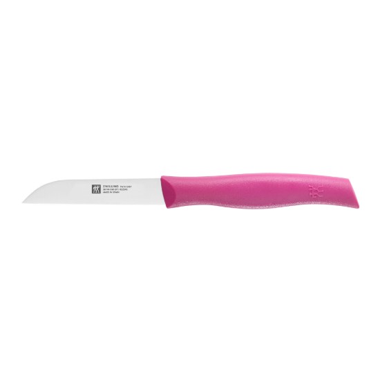 Kniv for skrelling av frukt og grønnsaker, 8 cm, "TWIN Grip", rosa - Zwilling