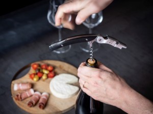 Sacacorchos, 13 cm, "Malbec", Negro - Peugeot