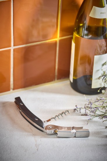 Sacacorchos, 13 cm, "Malbec", Negro - Peugeot