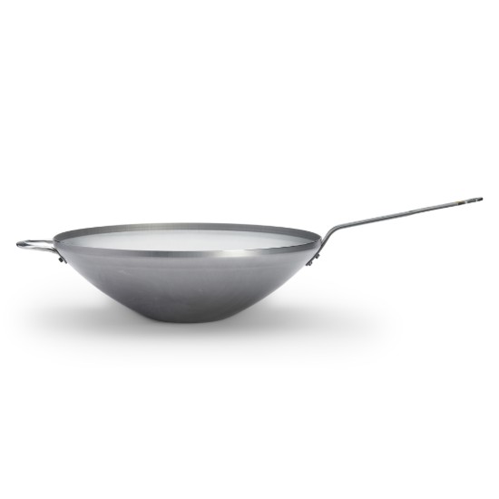 "Mineral B" wok pan, steel, 40 cm  - "de Buyer" brand