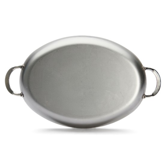 Oval stekpanna, stål, 36x24 cm, "Mineral B" - de Buyer