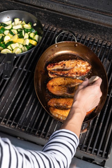 Oval stekpanna, stål, 36x24 cm, "Mineral B" - de Buyer