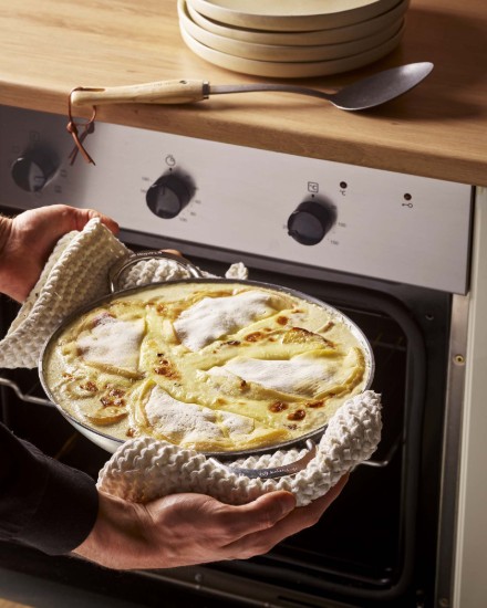 Patelnia do paelli, stalowa, 32 cm, „Mineral B” - de Buyer