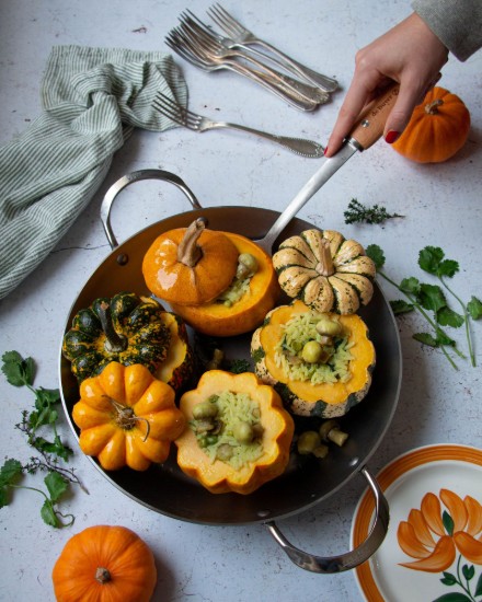 Patelnia do paelli, stalowa, 32 cm, „Mineral B” - de Buyer