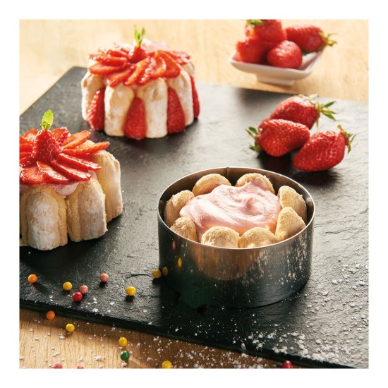 Pastry ring, stainless steel, 12 cm - de Buyer