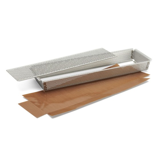 Forma perfurada para tarteletes, aço inoxidável, 35 x 10,5 cm - de Buyer