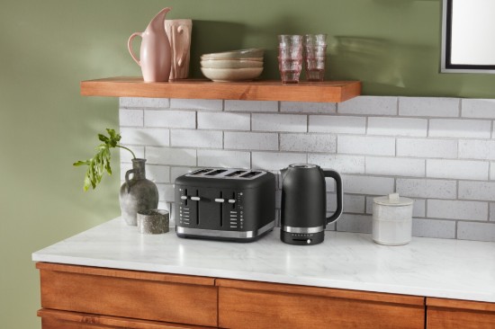 2 bölmeli tost makinesi, 980W, Cast Iron Black - KitchenAid