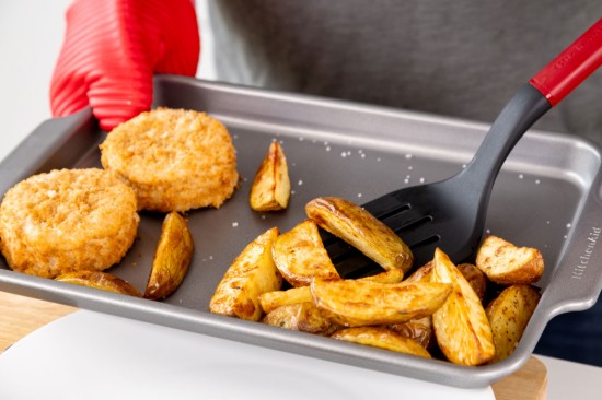 Spatule avec fentes, plastique, 34 cm, "Classic", Empire Red - KitchenAid