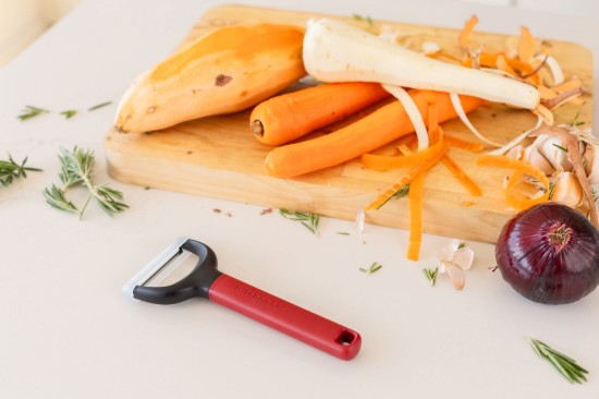 Éplucheur en acier inoxydable, 17,5 cm, "Classic", Empire Red - KitchenAid