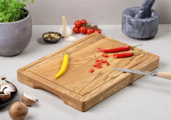 Fa vágódeszka, 38,5 x 27,5 cm, 3,5 cm vastag - Kesper