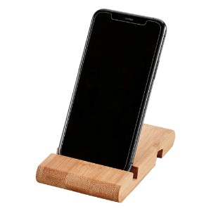 Handyhalterung, Bambus, 13 x 8 x 1,8 cm - Kesper
