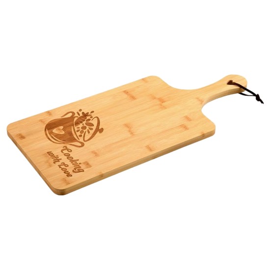 Tálalótál, bambusz, 55 x 25 x 1,5 cm, "Cooking with love" - ​​Kesper