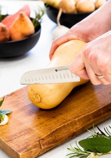 Santoku kés, rozsdamentes acél, 26 cm, "EdgeKeeper" - MasterClass