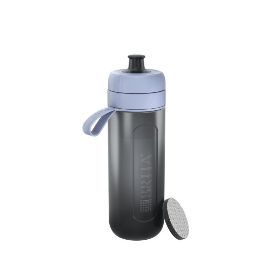 BRITA waterfilterfles, Active model, 600 ml (Darkblue) + 2 MicroDisc filters