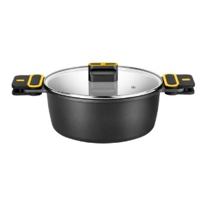 Naczynie żaroodporne z pokrywką, aluminiowe, 28 cm/5,7 l, „Daily Pro” – BRA