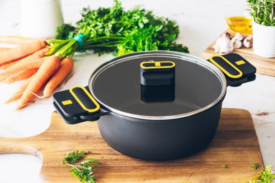 Naczynie żaroodporne z pokrywką, aluminiowe, 28 cm/5,7 l, „Daily Pro” – BRA