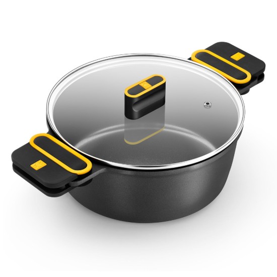 Naczynie żaroodporne z pokrywką, aluminiowe, 28 cm/5,7 l, „Daily Pro” – BRA