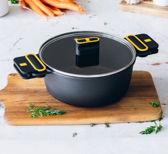 Naczynie żaroodporne z pokrywką, aluminiowe, 32 cm/8,3 l, „Daily Pro” – BRA