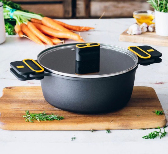 Naczynie żaroodporne z pokrywką, aluminiowe, 32 cm/8,3 l, „Daily Pro” – BRA