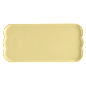 Serving platter, ceramic, 31.5 x 15 cm, Vanilla - Emile Henry