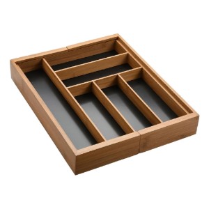 Erziehbares Bestecktablett, Bambus, 43 x 35 - 57 cm – Kesper