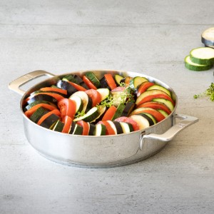 Naczynie żaroodporne płytkie, stal nierdzewna, 30 cm/4,5 l, "Signature" - BRA