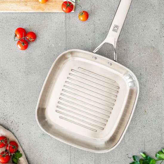 Grillpfanne, Edelstahl, 28 cm, „Signature“ – BRA