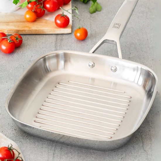 Grillpfanne, Edelstahl, 28 cm, „Signature“ – BRA