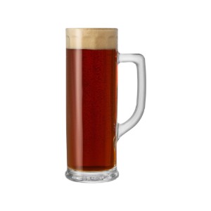Mug tal-birra, magħmul mill-ħġieġ, 370ml, "Danubio" - Borgonovo