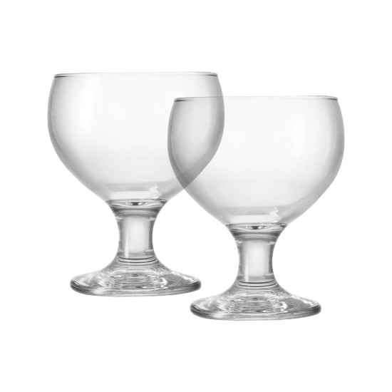 Set of 2 ice cream cups, made of glass, 350 ml "Palm" - Borgonovo