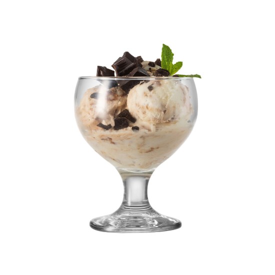 Set of 2 ice cream cups, made of glass, 350 ml "Palm" - Borgonovo