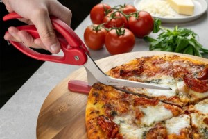 2-in-1 pizzaleikkurit, ruostumatonta terästä, "Cuisipro" - Grunwerg