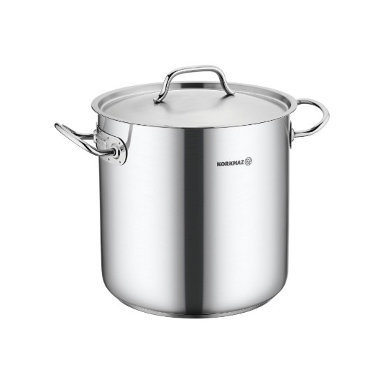 Olla de cocina de acero inoxidable con tapa, 16 cm / 3 L, "Proline Gastro" - Korkmaz