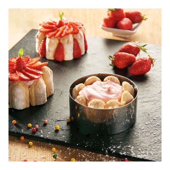 Pastry ring, 10 cm, stainless steel - de Buyer