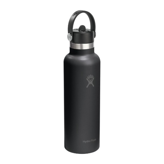 Termoizolacijska boca, nehrđajući čelik, 620 ml, "Standard Straw", Black - Hydro Flask