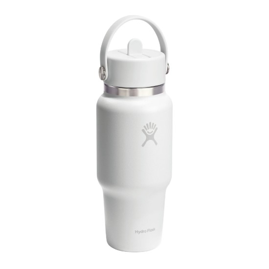 Fľaša na vodu „Wide Straw“, nerezová oceľ, 710 ml, White - Hydro Flask